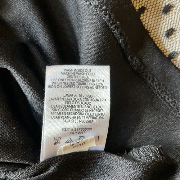 TEN SIXTY SHERMAN GIRLS Black Lace Top Size S - Picture 10 of 10